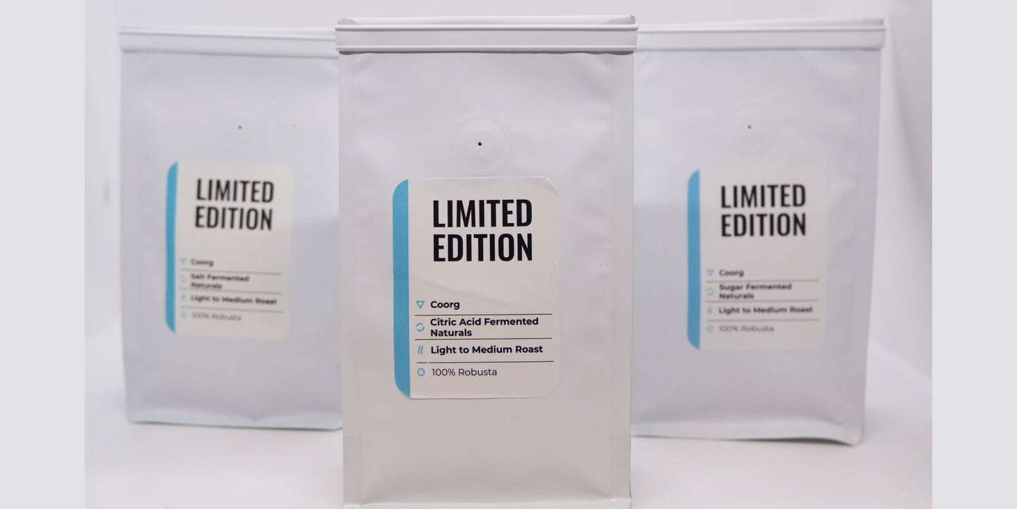 Limited Edition Coorg Sampler Pack - Salt, Sugar, Citric Acid (100% Robusta)